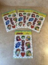 Lot Of 4 Sealed 2002 Rinco Scooby Doo Sticker Sheets Retro Flower Hanna-Barbera