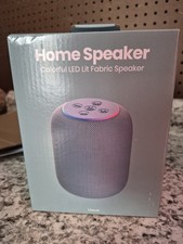 Altoparlante Casa Colorato LED Illuminato Tessuto Altoparlante Bluetooth Portatile USB-C AUX Chugg