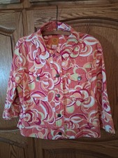 Ruby Rd Colorful  Cotton/spandex Button Down ...