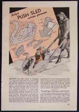 Swan Push SLED Stroller 1944 How-To build PLANS Wooden