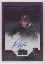 2020-21 O-Pee-Chee Platinum Rookie Matte Pink 58/99 Peyton Krebs #R-PK Auto 04yf