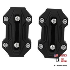 2pcs Engine Guard Crash bar Protection Bumper Block Compatible with Black