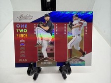 Max Scherzer / Stephen Strasburg 2020 Absolute One Two Punch Spectrum Blue #OTP1