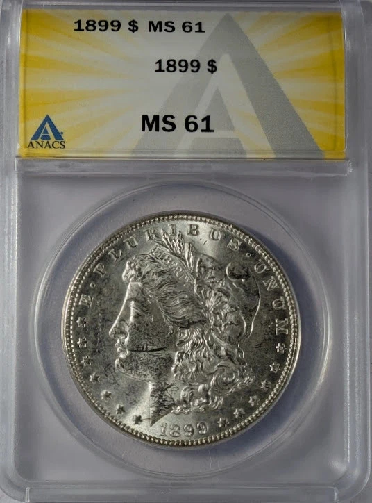 MS 61 Graded 1899 Year Morgan US Dollars (1878-1921) for sale | eBay