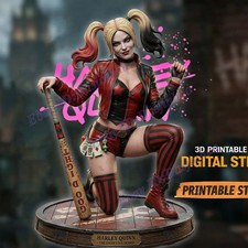 Harley Quinn Basketball 1/8 1/4 1/2 3D Print Model Kit Unpainted Unassembled