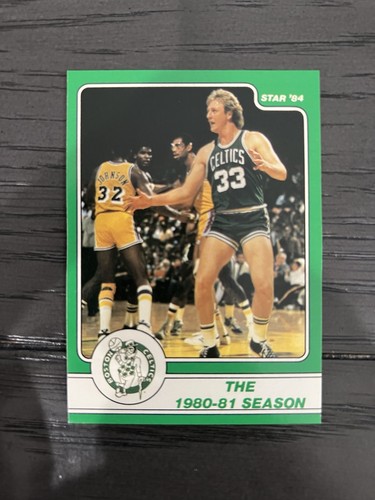 1984 Star 8 Larry Bird Boston Celtics Champions