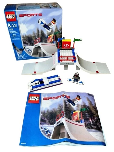 LEGO SPORTS 3536 Gravity Games "SNOWBOARD BIG AIR COMP" Vintage 2003