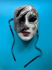 Venetian Mask Made in Italy Handmade Masquerade Wall Deco