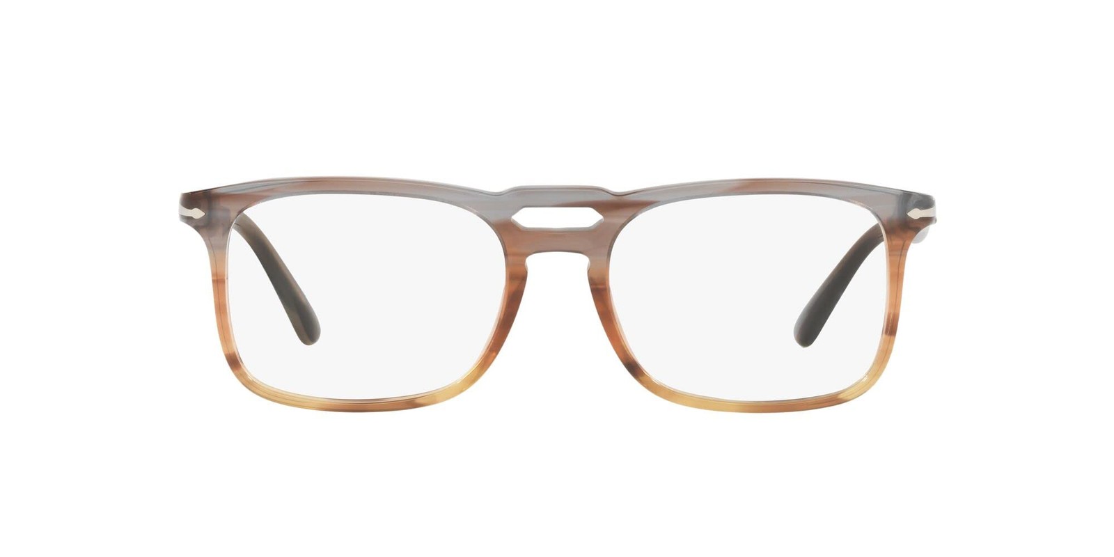Persol Eyeglasses PO3277V 1137 54mm Striped Grey Gradient Brown / Demo Lens