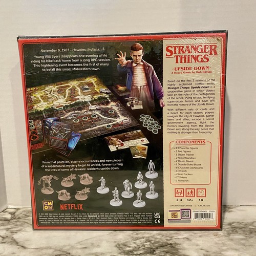 NEU Stranger Things: Upside Down Brettspiel CMON Netflix, 2023) Factory Sealed - Bild 2 von 2