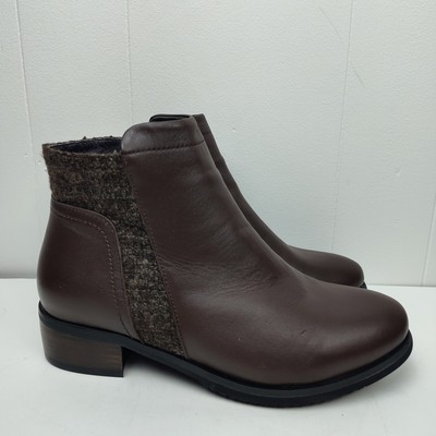Propet Brown Casual Ankle Boots Shop Brown Womens Propet Tatum Round Toe Zippered Booties  main image 4