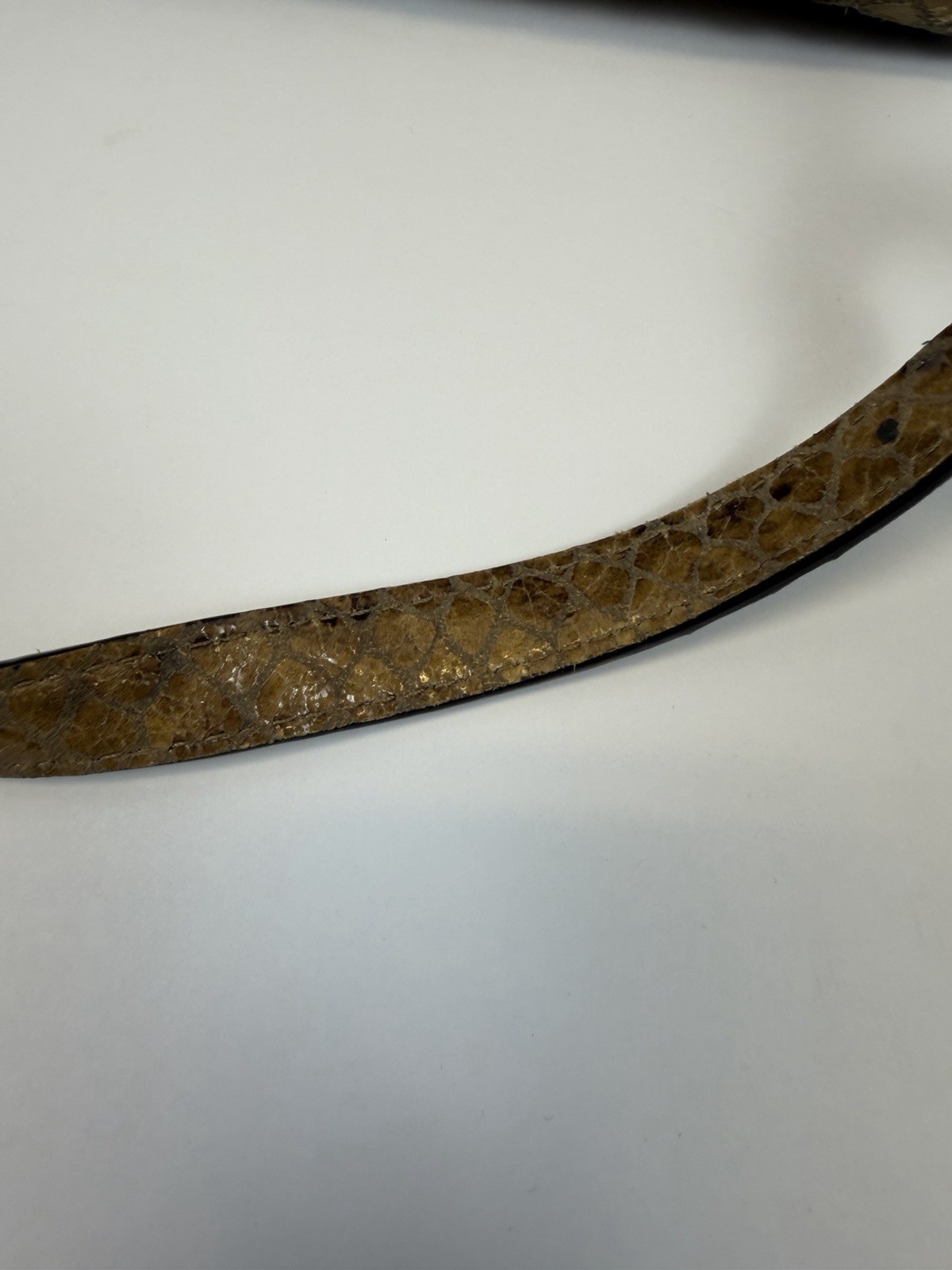 Michael Kors Brown Python Embossed Purse Bag Satc… - image 16