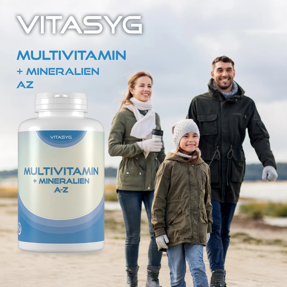 Multivitamine + Mineralien A-Z - 365 Tabletten Jahresvorrat Multivitamin vegan - Bild 4 von 4