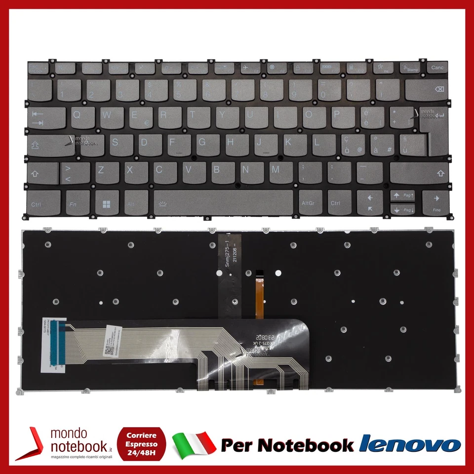 Tastiera retroilluminata compatibile Lenovo Ideapad 5-14IIL05 81YH ITALIANA