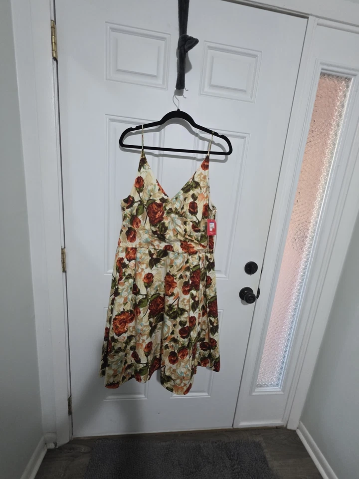 * RARO * VINTAGE * Vestido de jardín floral Isaac Mizrahi para Target - Talla 16 Nuevo con etiquetas Foto 4 de 4