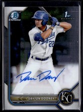 DAYTON DOONEY 2022 BOWMAN CHROME PROSPECT AUTO RC AUTO KANSAS CITY ROYALS