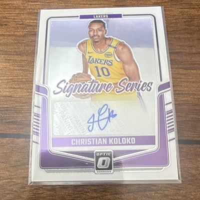 Panini 2024-25 Optic Christian Koloko Lakers Signature Series Auto SS-KOL