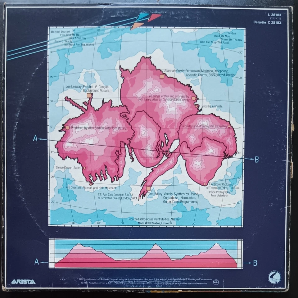 Thompson Twins ‎– Into The Gap – LP extra solamente, disco 1984 excelente, portada justa Foto 2 de 4