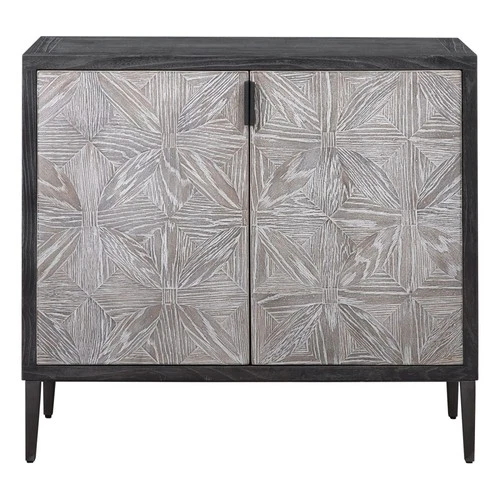Uttermost 24957 Laurentia 37"W 2 Shelf Lodge Style Accent Cabinet - Grey - Picture 1 of 6