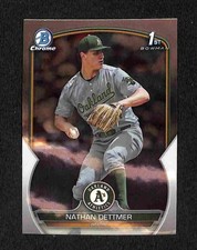 2023 Bowman Draft - Nathan Dettmer Chrome 1st Bowman #BDC-146 Athletics Prospect