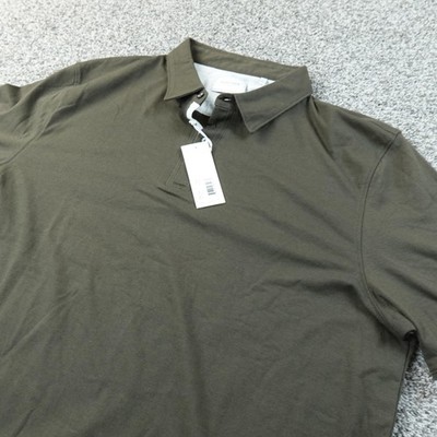 NEW 7 Diamonds Polo Shirt Mens XL Green Performance Stretch Short Sleeve Golf