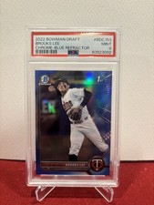 Brooks Lee 2022 Bowman Draft - Chrome Blue Refractor #BDC-153 120/150 (RC) PSA 9
