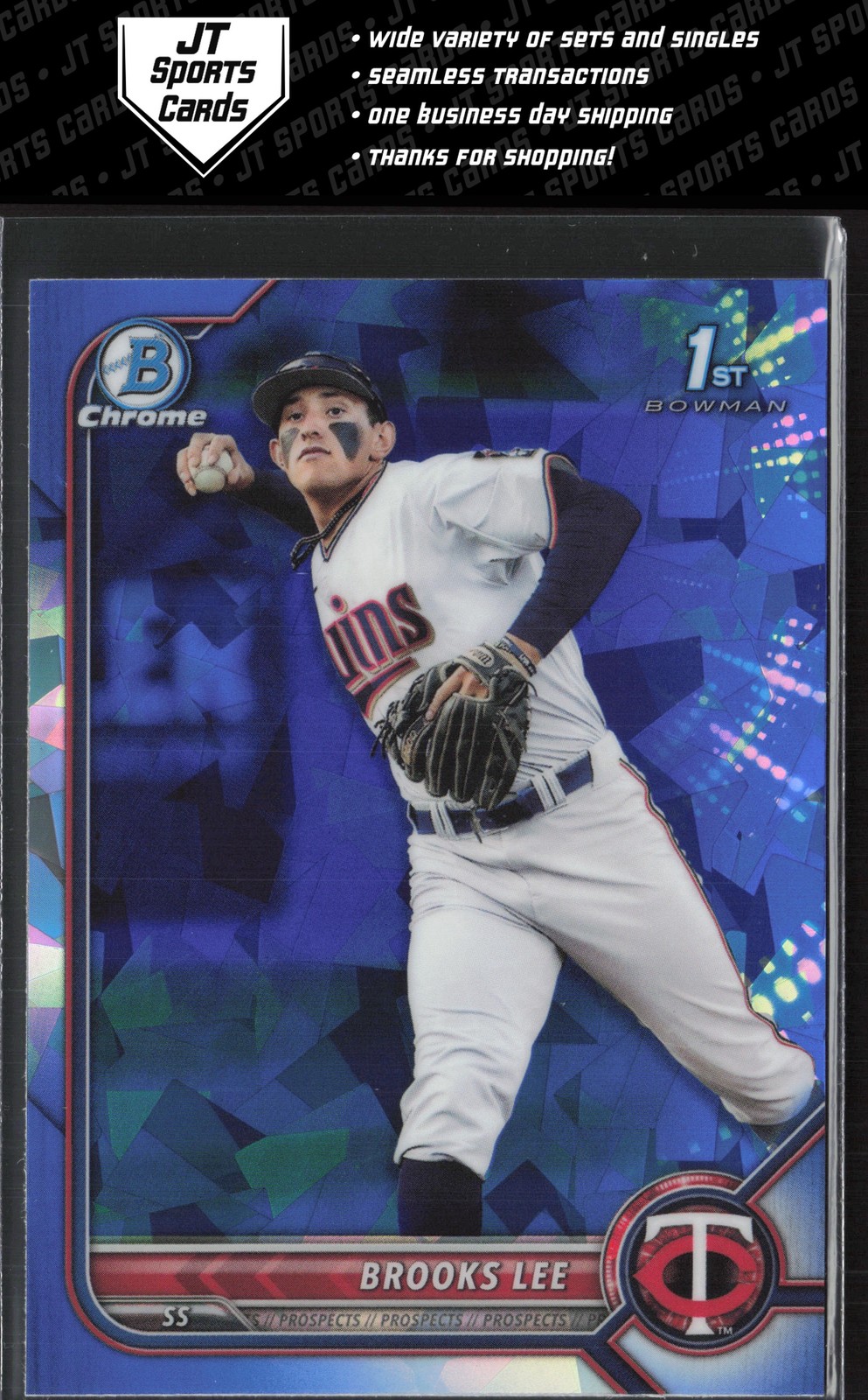 2022 Bowman Draft Sapphire Brooks Lee BDC-153 1st | Minnesota Twins