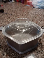 Vintage Guardian Service Ware Triangle Pot With Dome Glass Lid