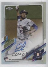 2021 Topps Chrome Rookie Auto Refractor 475/499 Enoli Paredes #RA-EP Auto 12wz