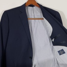 Brooks Brothers Explorer Regent Fit Blazer Mens 42R Navy Blue Wool Blend Stretch