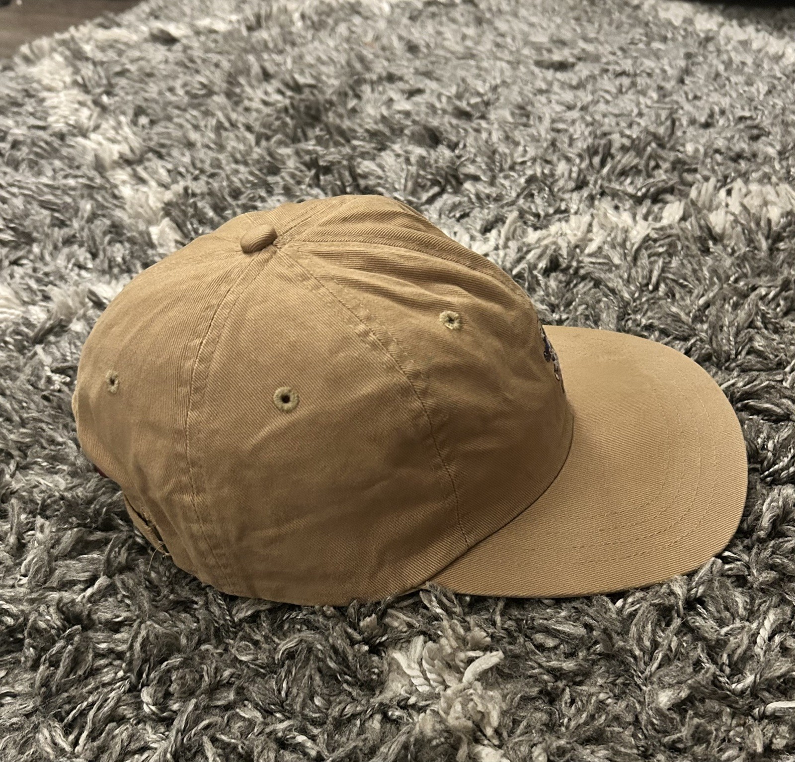 MEDIUM VTG 90s Polo Ralph Lauren 92 Sit Down Bear USA hat rare *READ DESCRIPTION image 5