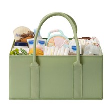 Baby Diaper Caddy Organizer, Baby Bag for Diapers and Baby Wipes, Nurse Baske...