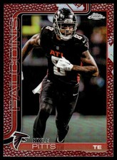 2025 Topps Chrome Football Leather Kyle Pitts Atlanta Falcons #14