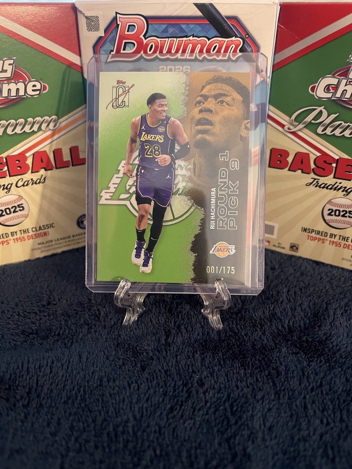 2025-26 Topps Signature Class Chrome Green Rui Hachimura /175 RC Lakers