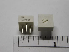 10 Vintage Helitrim 72PR5K 5K Ohm 3/8"Single Turn Cermet Trimming Potentiometers