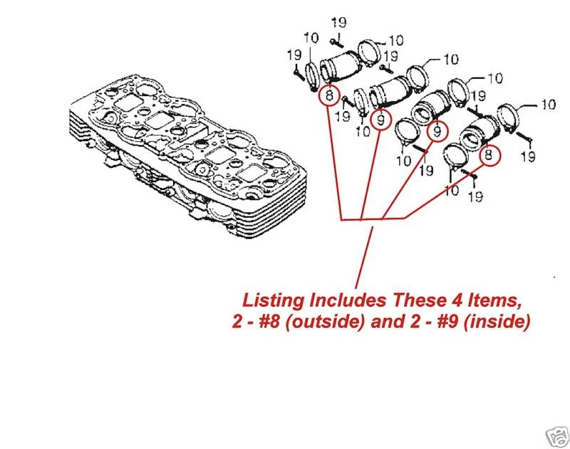 Colector de admisión Carburador Aislador Carb Boot Botas CB 750 K F (Ver Notas) #A66 Foto 4 de 4