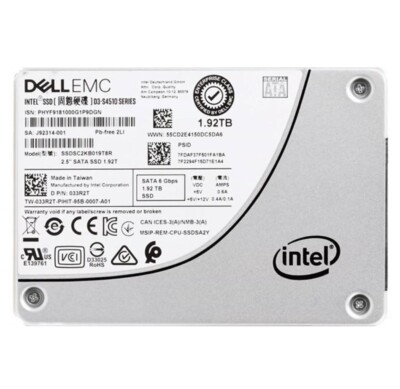 Intel D3 S4510 1.92TB DELL SSD 2.5