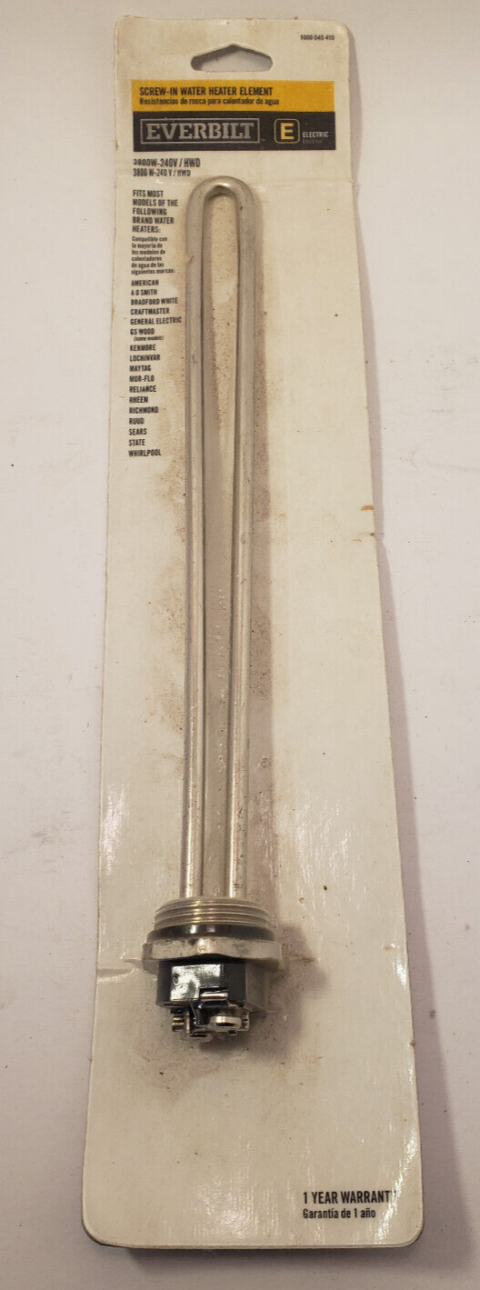 NOS Everbilt Screw-in Electric Water Heater Element 3800W-240V HWD 1000 045  410 | eBay