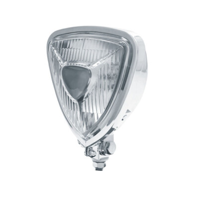 Chopper Custom Scheinwerfer Triangle Chrom 12V