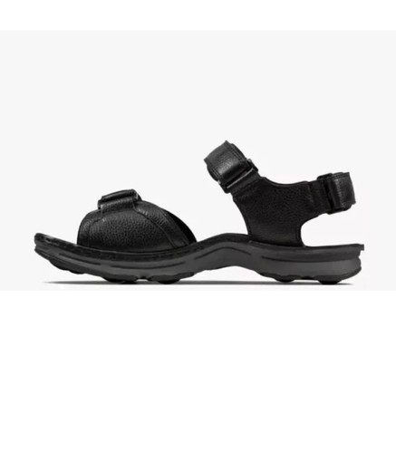 Clarks ATL PART Men’s Black Leather Active Air Sandals Uk Size 11 G EUR 46 - Picture 2 of 6