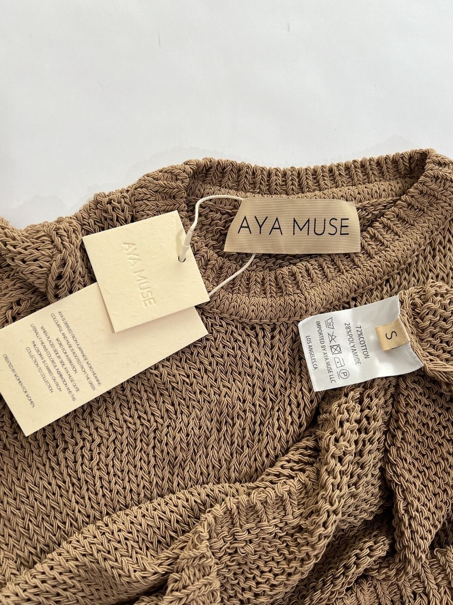 【関税込み】Aya Muse ブラウン Atele トップス AYA MUSE Atele Cotton Blend Top in Brown | eBay