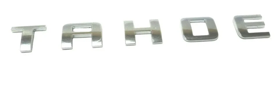 Chevrolet Tahoe 07-18 emblemas letras cromadas insignias de puerta placa de identificación puerta trasera Foto 2 de 3