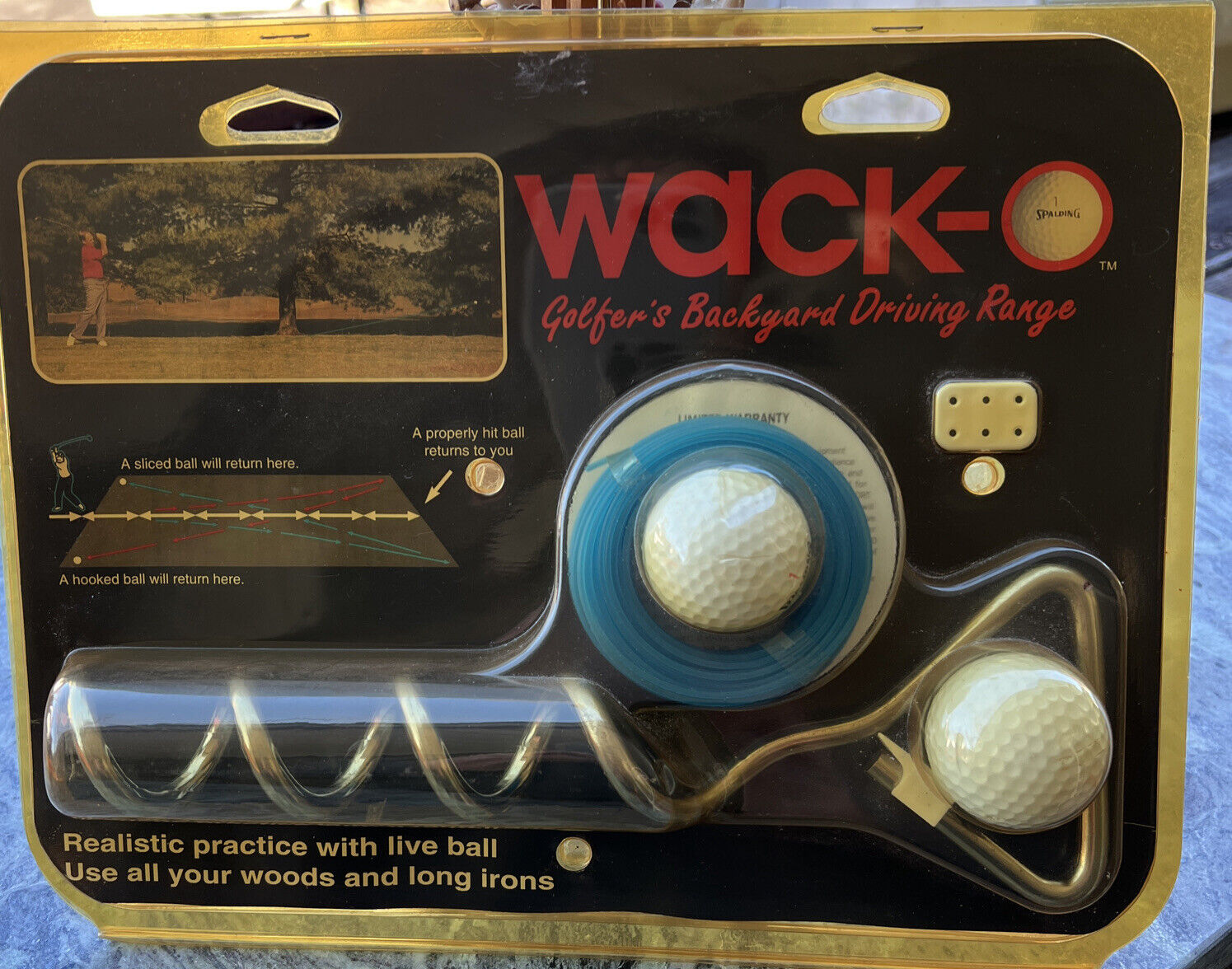 Vintage Wack-O Golfer's Backyard Driving Range