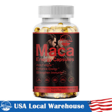 MACA ROOT Extract 120 Capsules Peruvian Maca Extract for Men Organic Vitamins