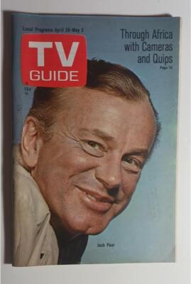 TV GUIDE APRIL 26 1969 JACK PAAR PIERRE SALINGER ANGELO RUTHERFORD ...
