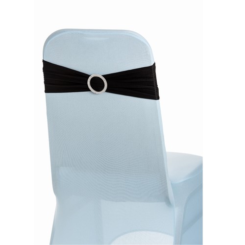 1/50/100 Elasticity Stretch Chair cover Band with Buckle Slider Sashes Bow Decor - Picture 82 of 121