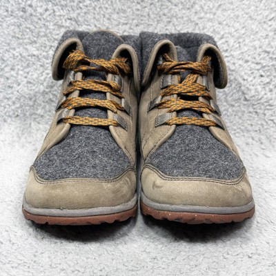 Chaco Barbary Womens Size Foldover Boots Nickel Gray Leather