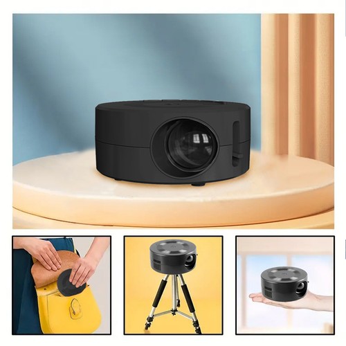 Mini LED Projector Small Home Projector 1080p Eye Built In Speaker