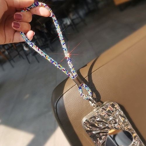 Bright Phone Wrist Straps Glitter Diamond Crystal Keychain Phone Accessories - 第 9/21 張圖片