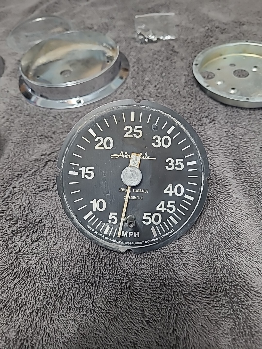Vintage Airguide Boat Speedometer Correct Craft, Ski Nautique Parts